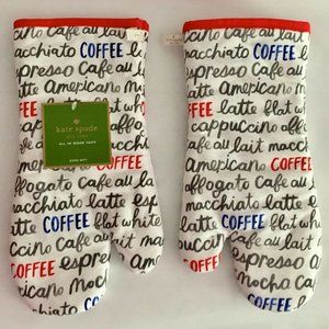 Kate Spade "Bright Eyes" Oven Mitts Set of 2 NWT!